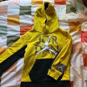 Jordan Yellow and Black Hoodie